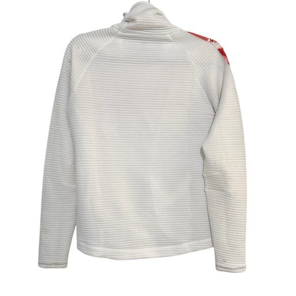 Adidas Women’s S White Orange Climalite Pullover Sweatshirt Running Top Gym - Picture 10 of 10